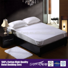 Antibiosis 100% cotton white quilted waterproof mattress cover maTtress protector